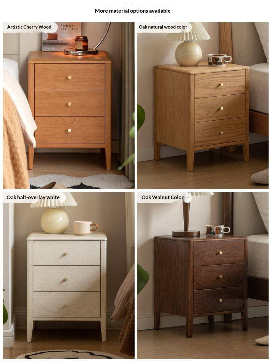 Black Walnut Solid Wood Nordic Style Nightstand