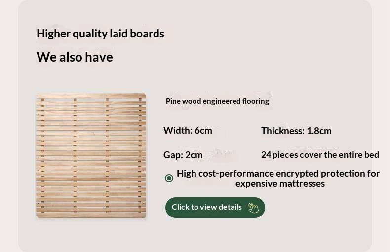 Oak Solid Wood Box Bed — Modern Minimalist Design