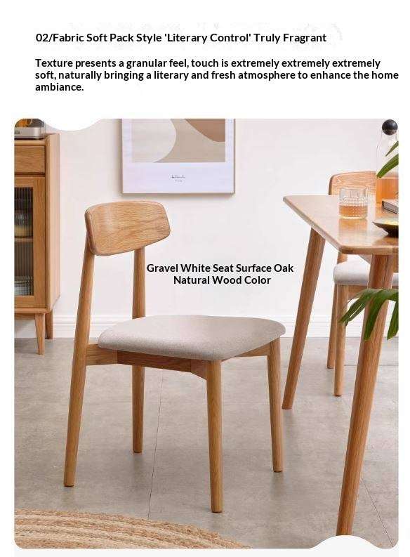 4 pcs set - Black Walnut, White Ash, Ach, Oak, Cherry, Solid RubberWood Dining Chair