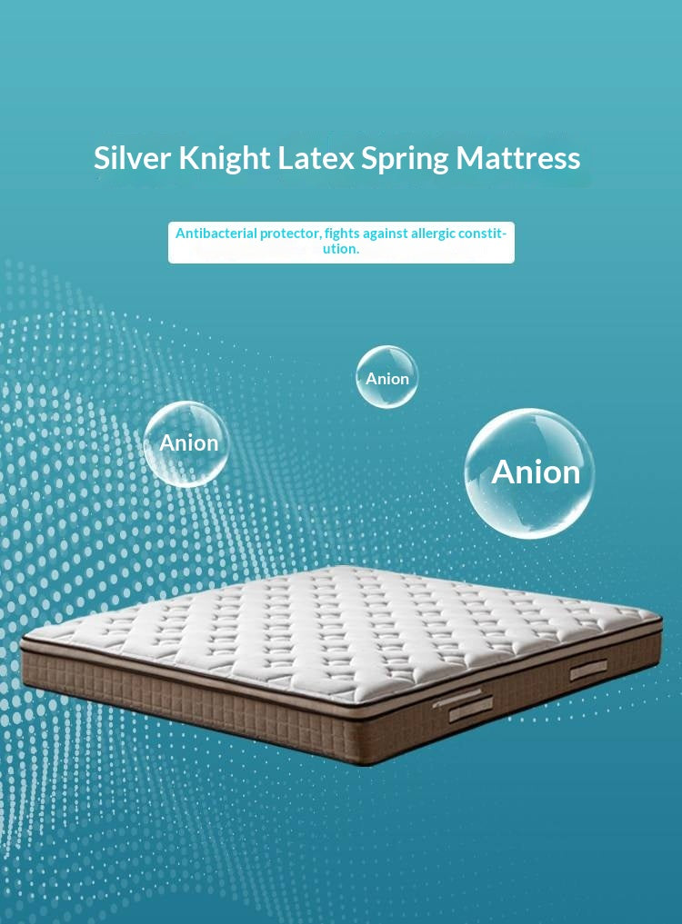 Zero-Glue Latex Mattress with Silver Ion, Soft Sponge, and Independent Spring