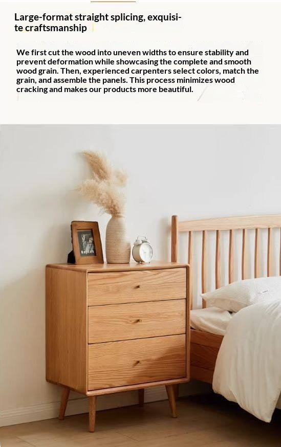 Oak Chest of Drawers Storage Cabinet.