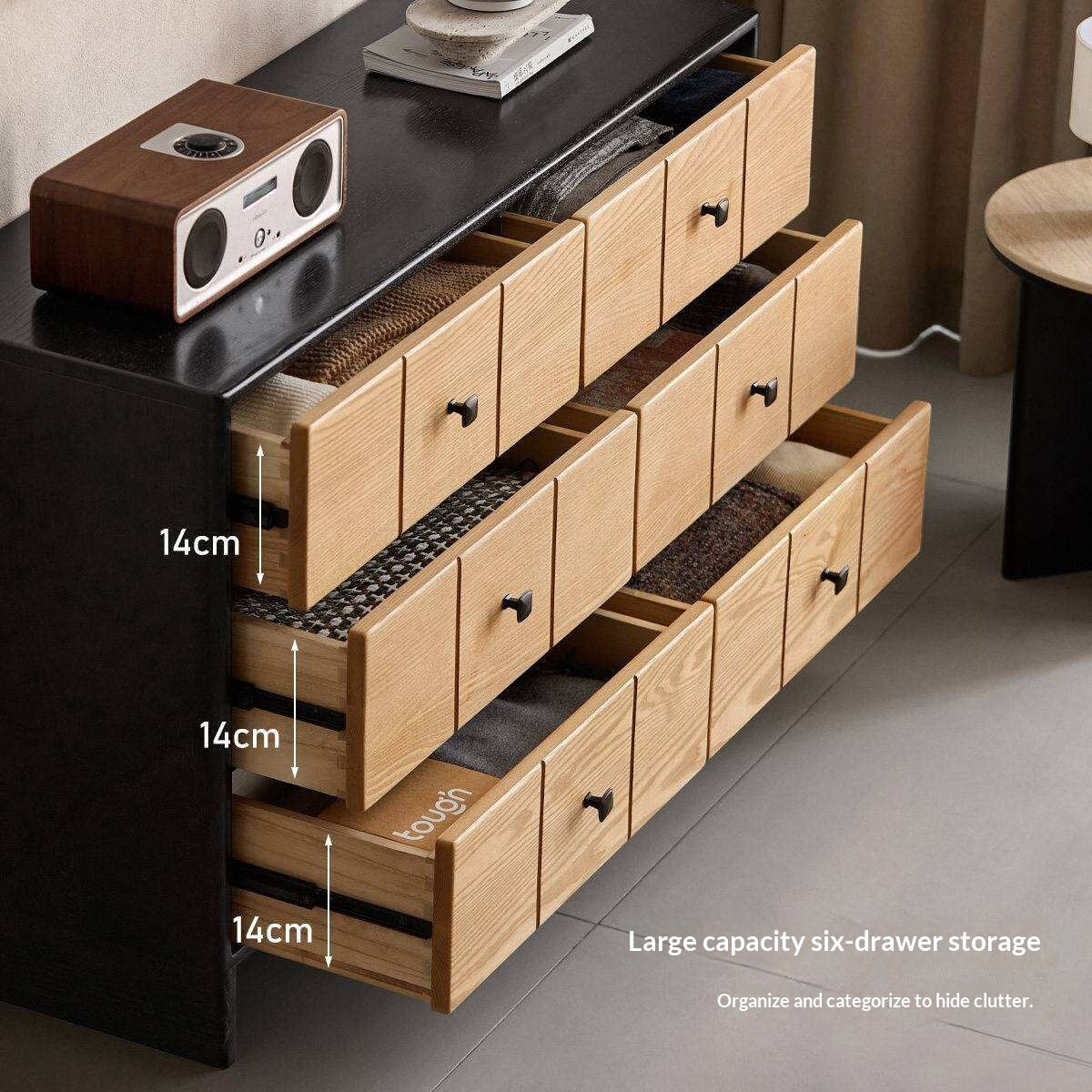 Ash Solid Wood Modern Chest of Drawers