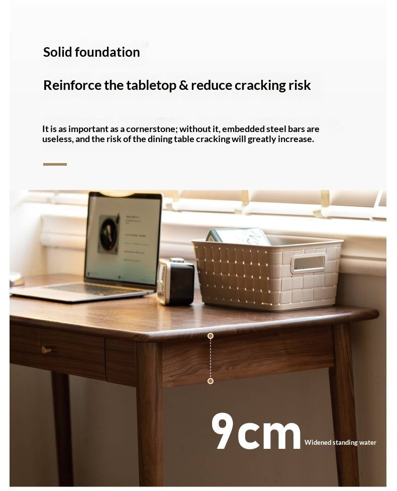 Solid Longan Hardwood, South American Walnut, Black Walnut Solid Wood Office Desk