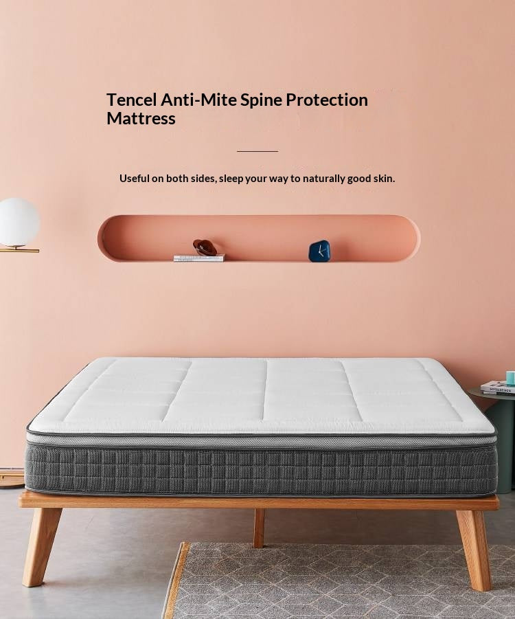 Latex Zero-Glue Mattress with Natural Jute Cover — Eco-Friendly, Soft, Thick Mattress with Independent Springs