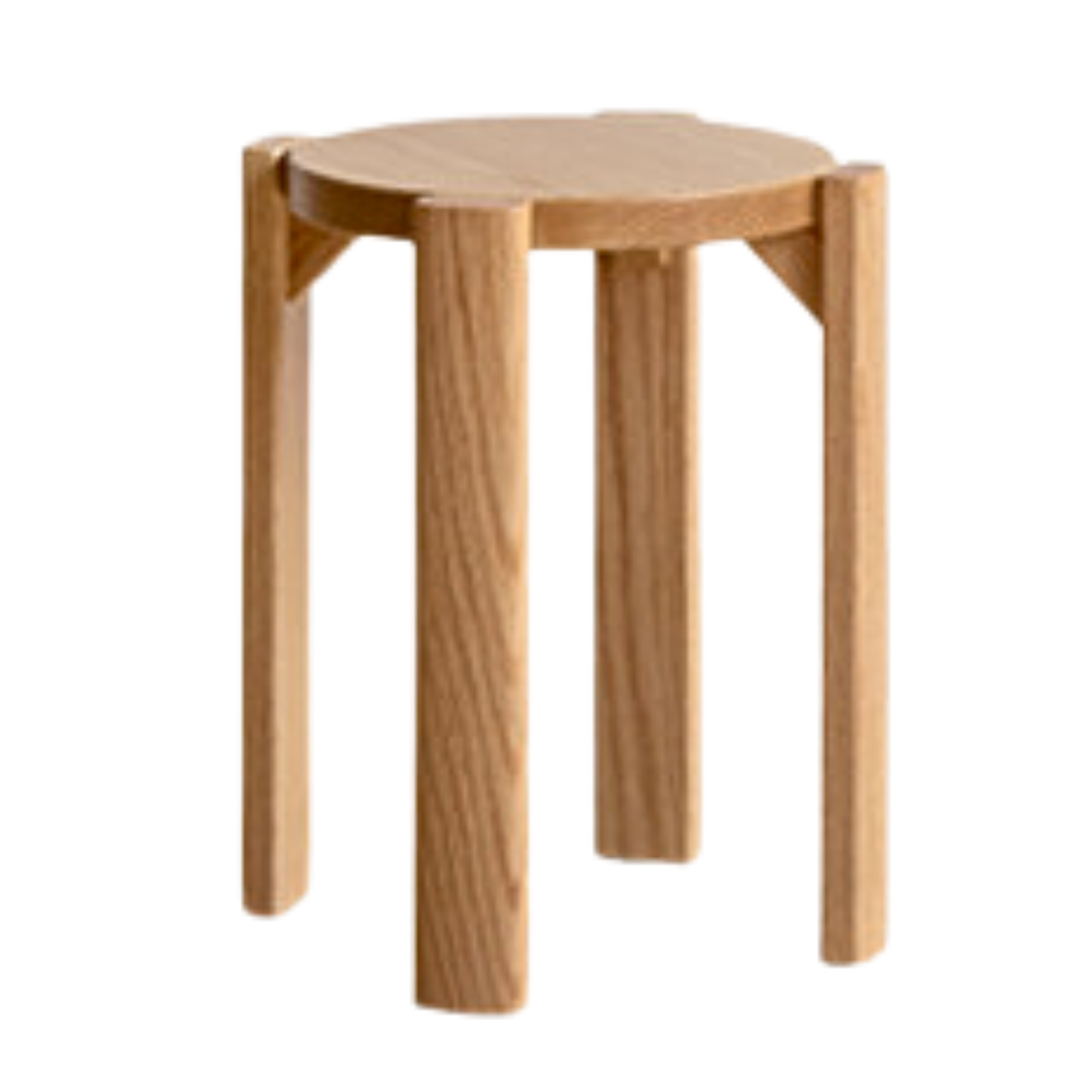 4 pcs Oak Solid Wood stackable Dining  stool