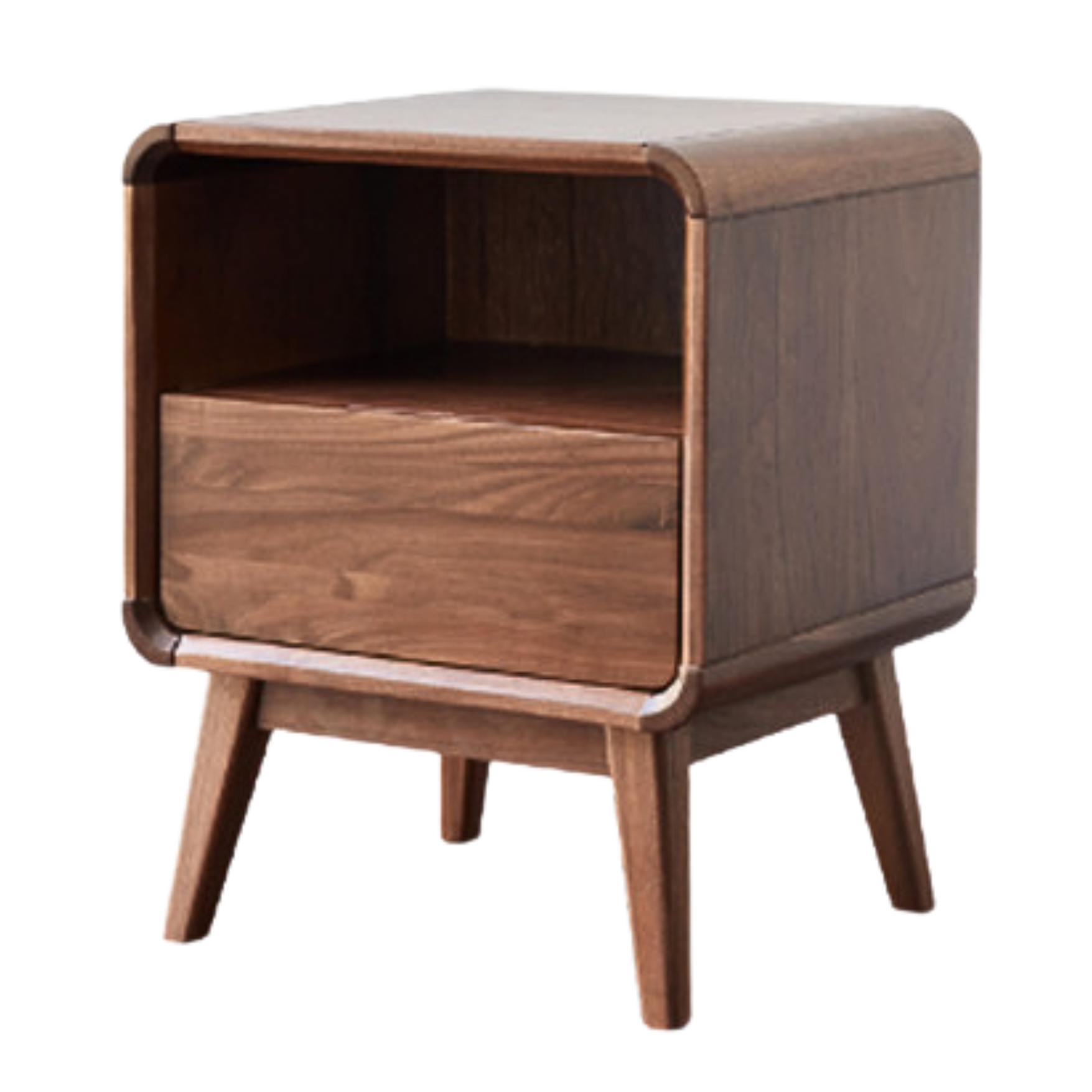 Black walnut, Ash solid wood modern nightstand