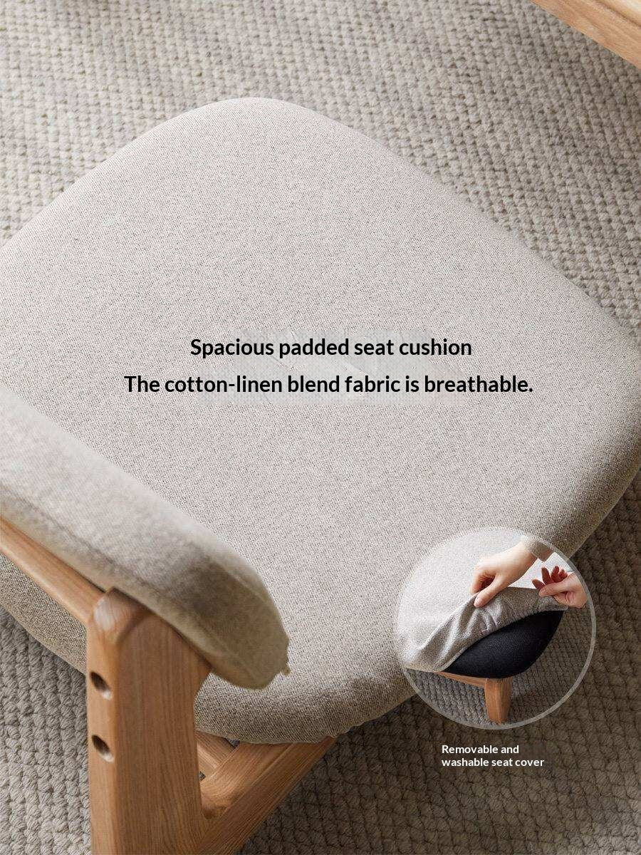 Oak Solid Wood Tea Chair Japanese Style