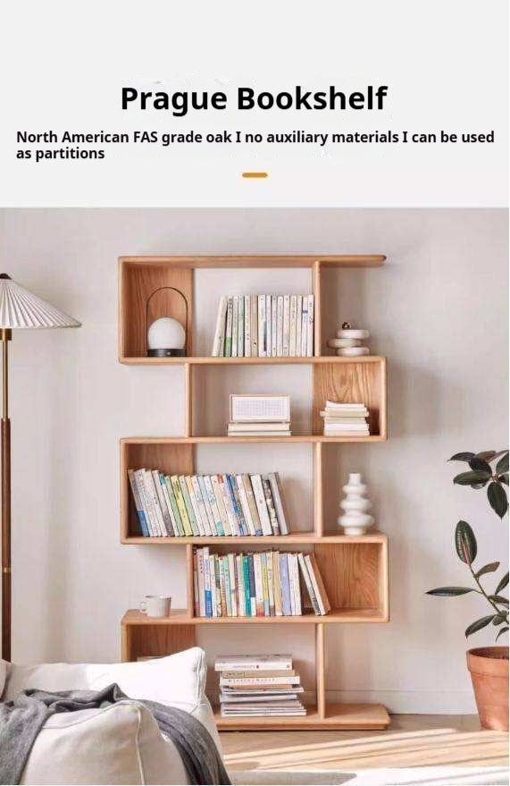 Oak Solid Wood Japanese Style Bookcase
