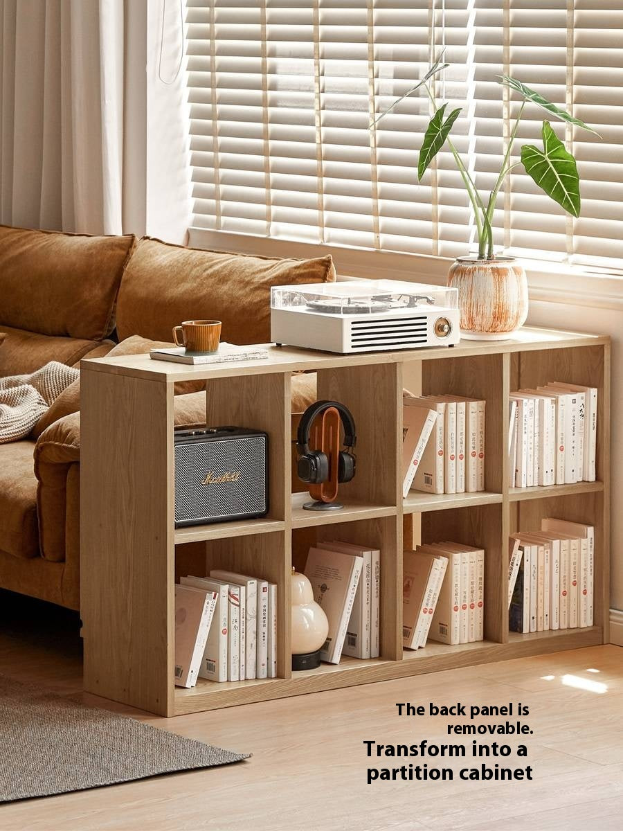 Ash Solid Wood Bookcase Storage Cabinet