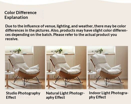 Fabric Rocking Lounge Chair with Soft Cushioned Seat - Best Seller