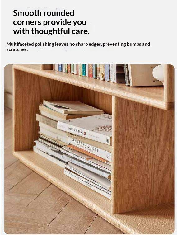 Oak Solid Wood Japanese Style Bookcase