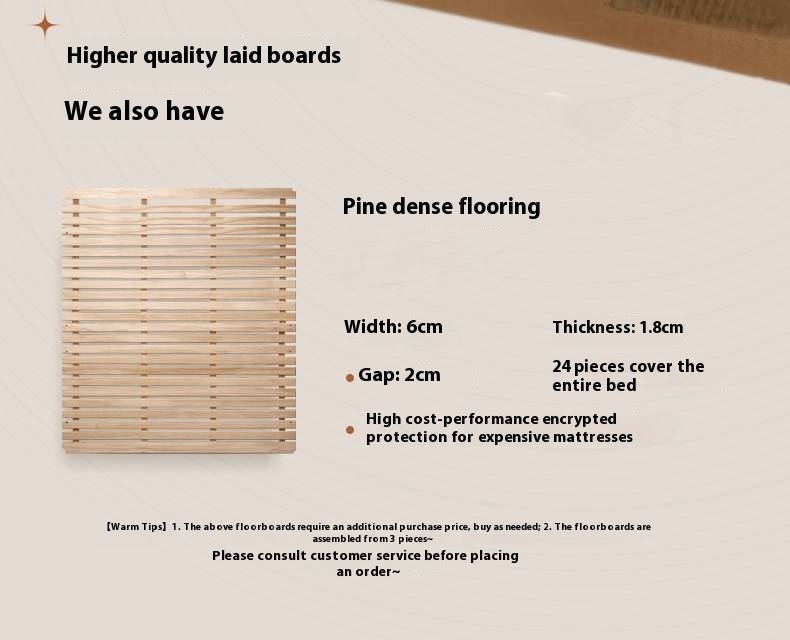 Ash Solid Wood Modern Simple Suspended Multifunctional Box Bed
