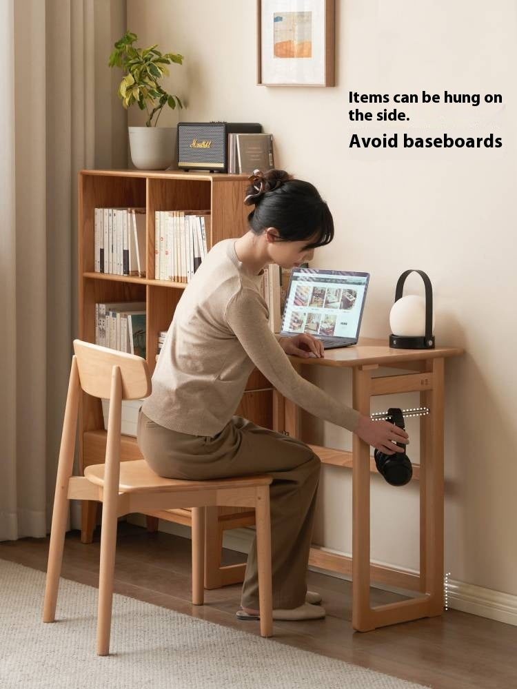 Beech Solid Wood Folding Study Table