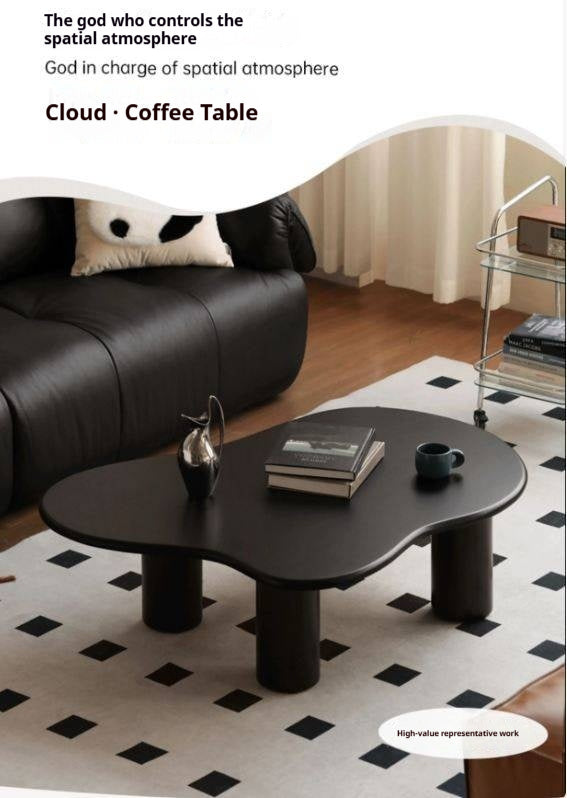Solid RubberWood Black Coffee Table.