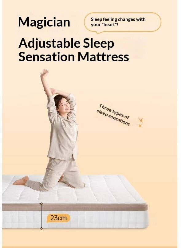 Zero-Glue Adjustable Spring Latex Mattress — Thick and Anti-Mite Support