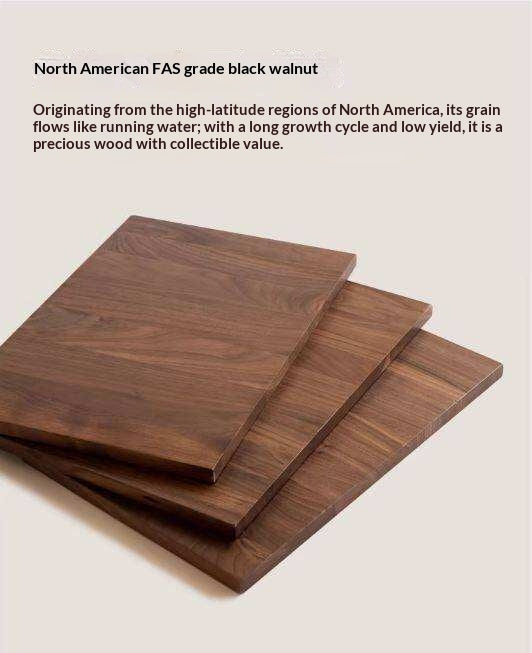 Black Walnut Solid Wood Nightstand.