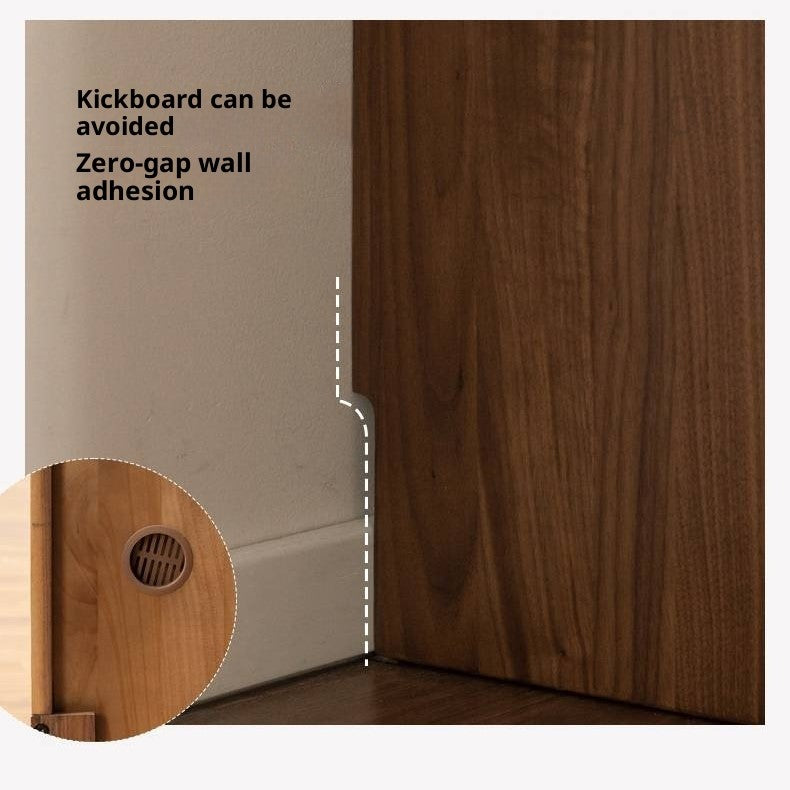 Black Walnut Solid Wood Italian Light Luxury Bookcase