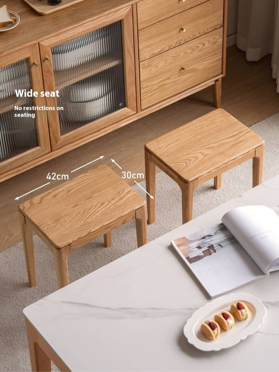 Oak, Ash Solid Wood Modern Style Stool