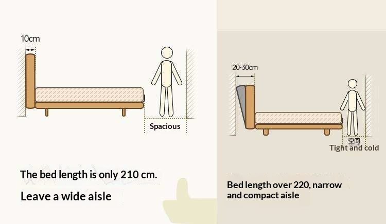 European Beech,Rubberwood Solid Wood Bed Modern Simple