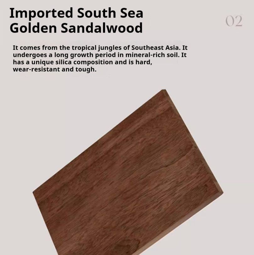 Sandalwood Solid Wood Fabric Sofa