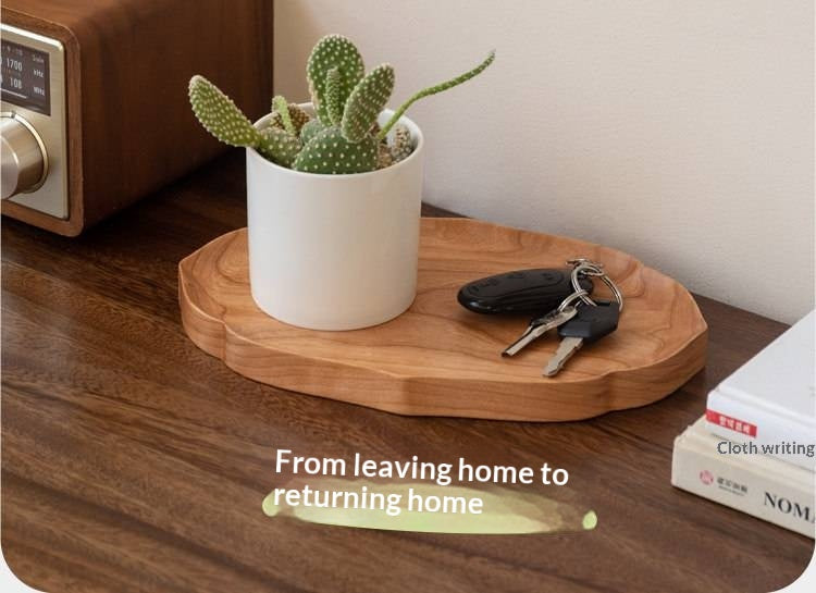 Black Walnut, Cherry Solid Wood Tray Storage Plate