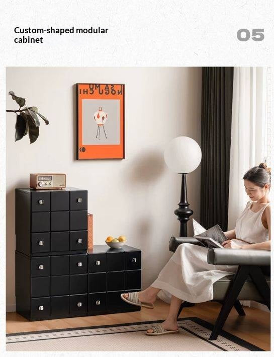 Solid RubberWood Retro Style Side Cabinets
