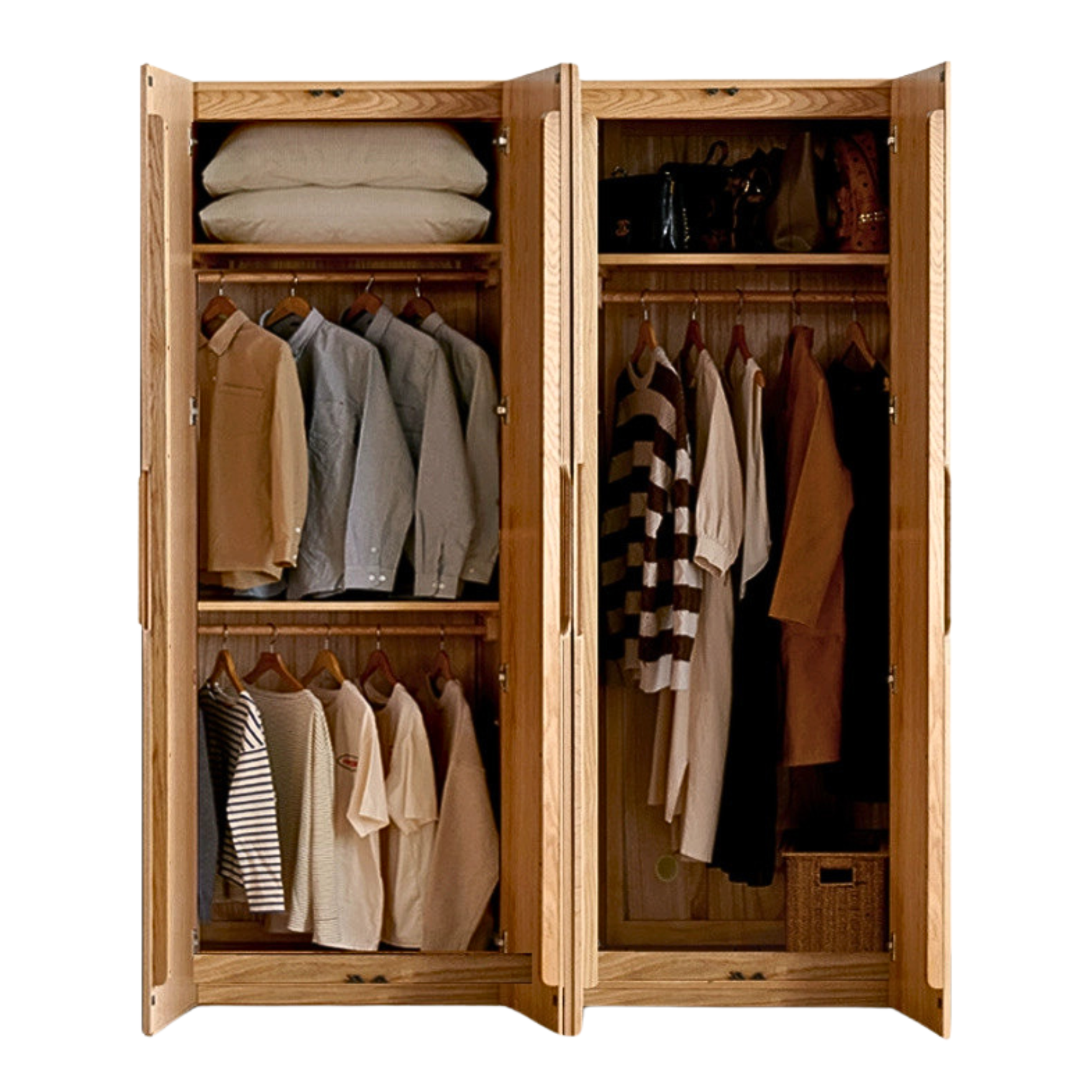 Oak solid wood Wardrobe ::