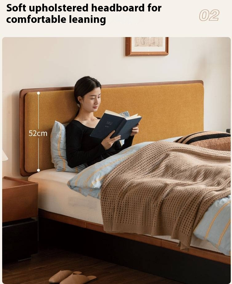 Poplar Solid Wood Soft Suspended Box Bed