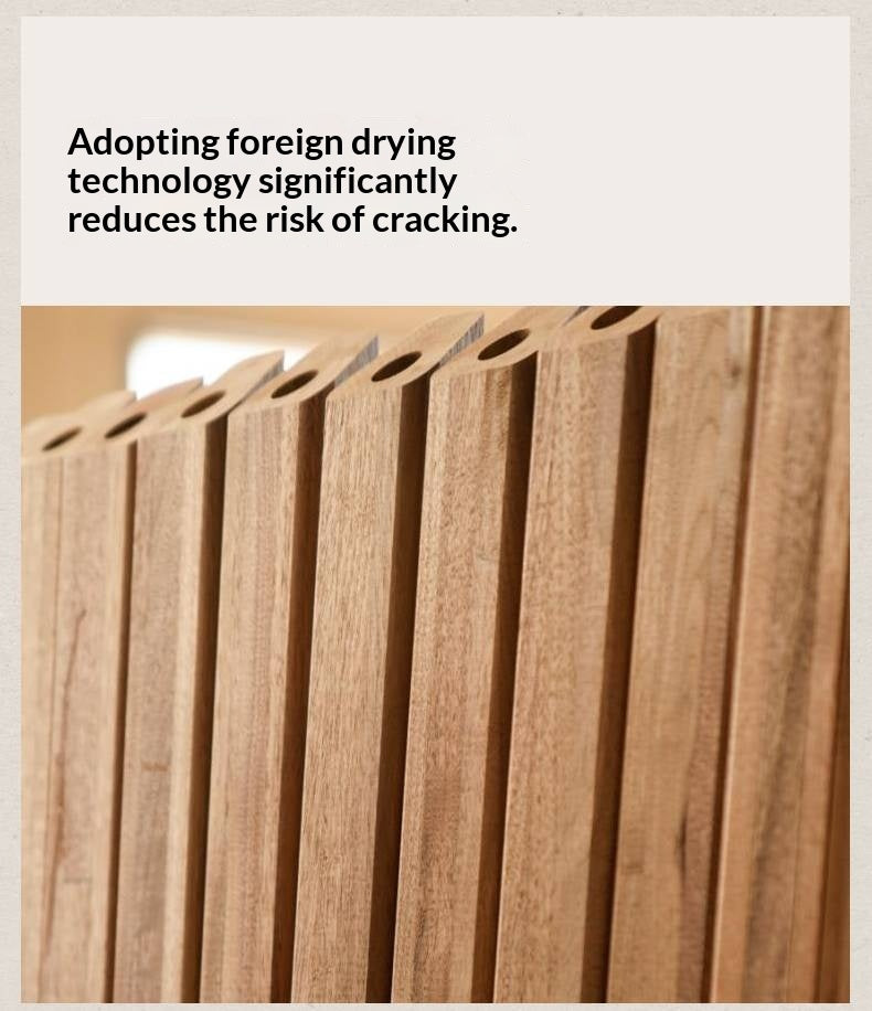 Black Walnut, Ash Solid Wood Desk Bookshelf