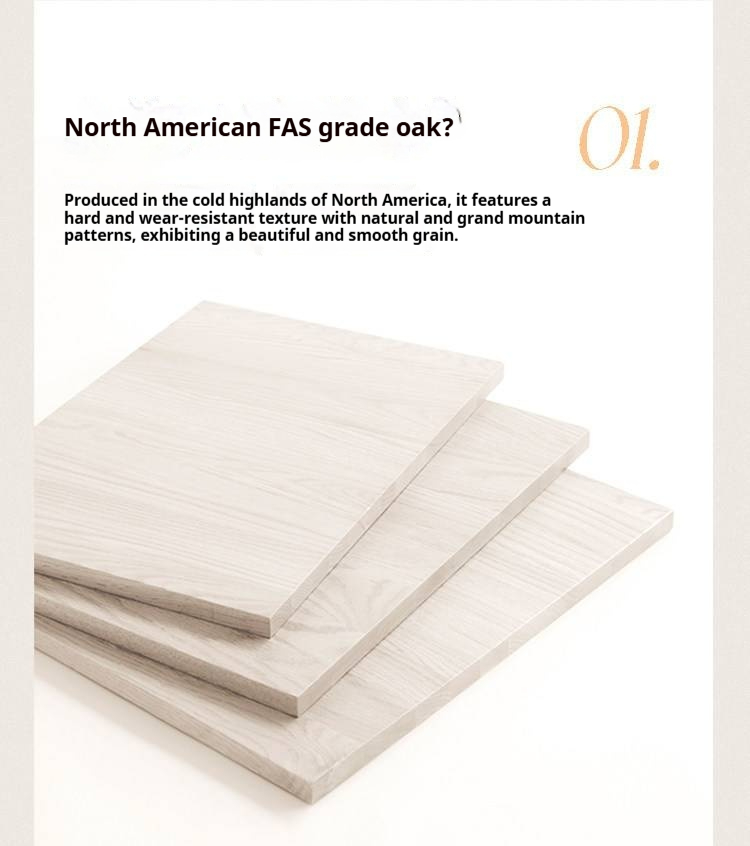 Oak Solid Wood Technology Fabric Soft Bed