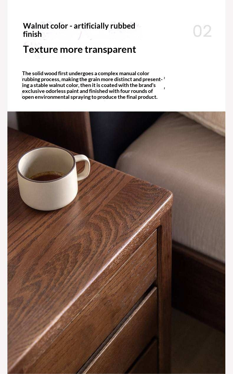 Oak Solid Wood Nordic Nightstand
