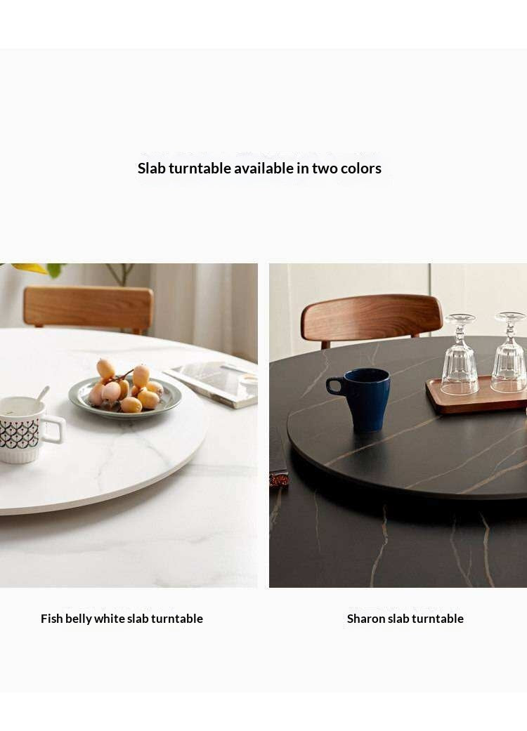 Accessory Set – Slate Lazy Susan Turntable, Stainless Steel Hooks, and Bookcase Mat