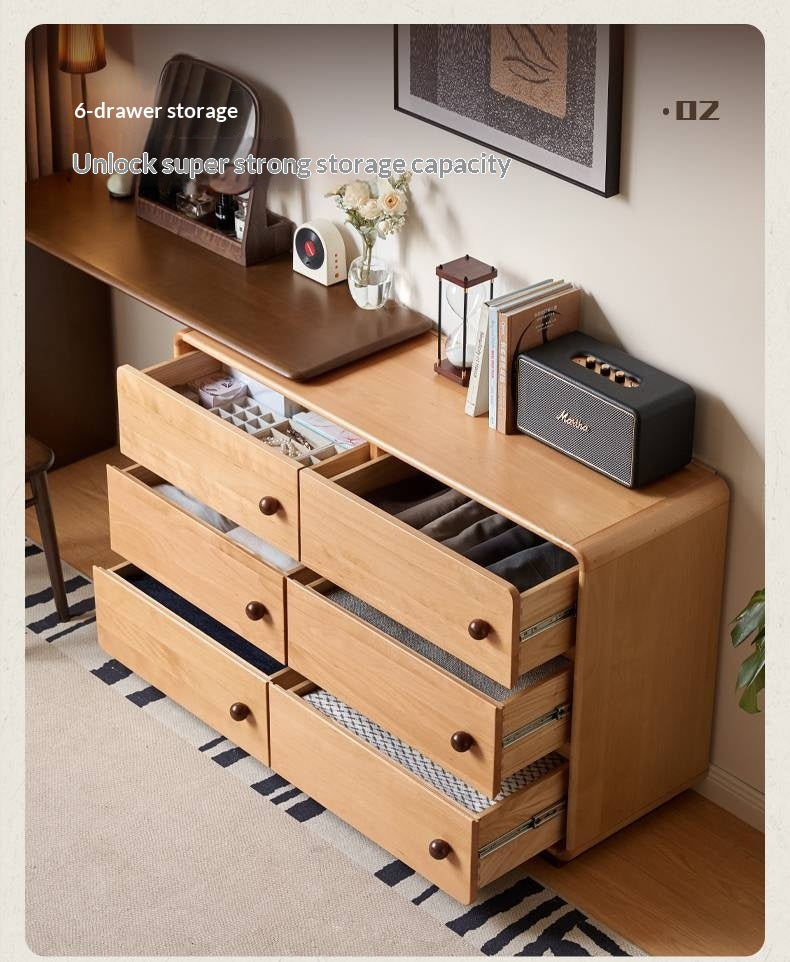 Beech Solid Wood Antique Style Vanity Table