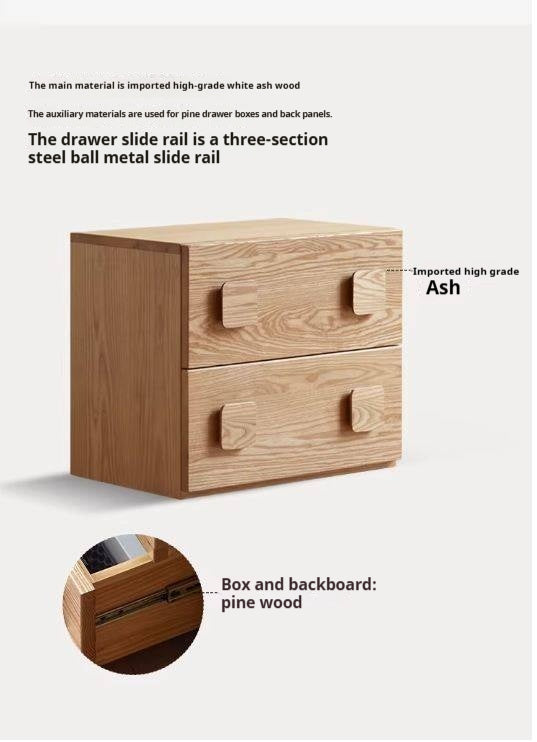 Ash Solid Wood Floor-Standing Module Combination TV Stand