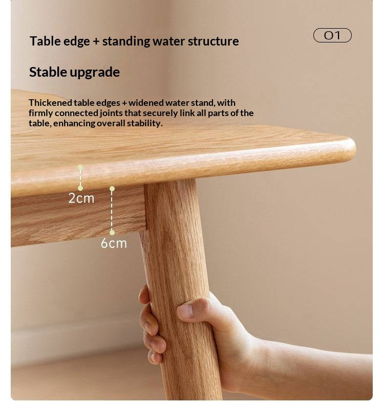 Oak Solid Wood Modern Dining Table
