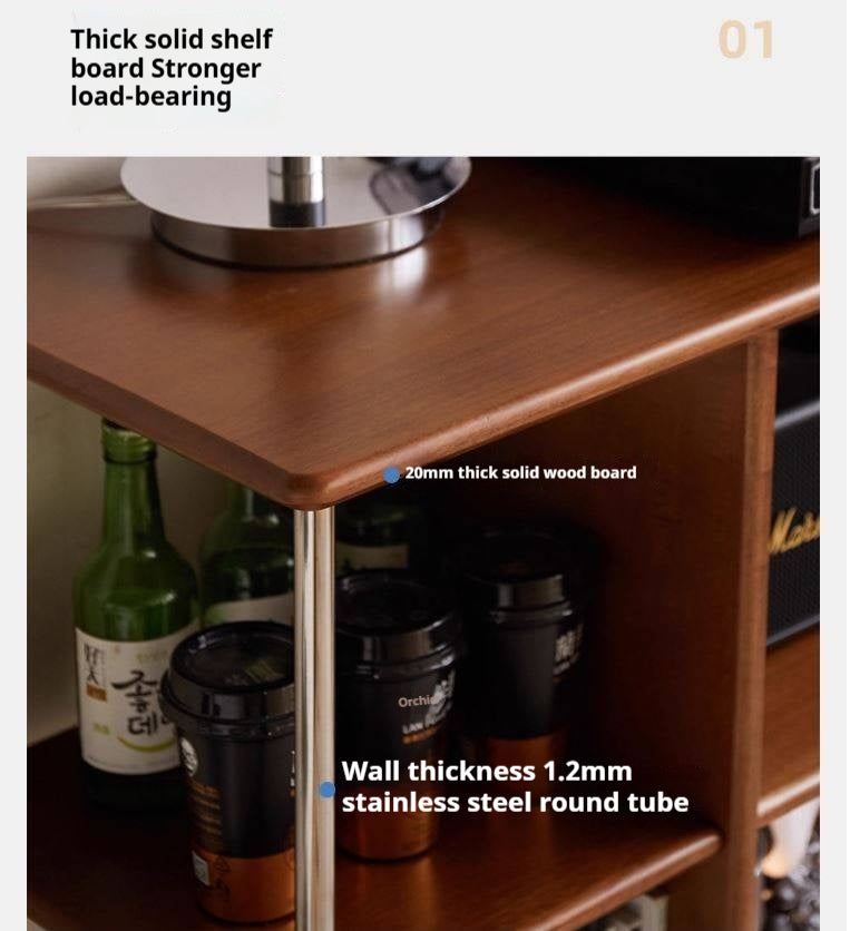 Poplar Solid Wood Bauhaus Style Bookcase