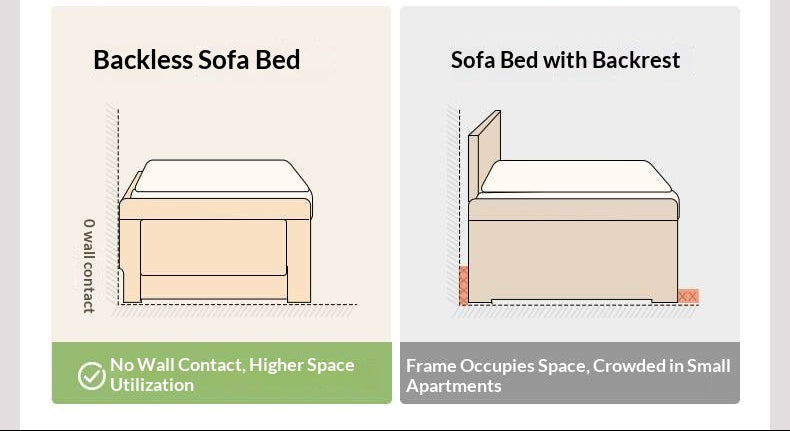 Solid RubberWood Storage Daybed with Pull-Out Drawer and Backless Design