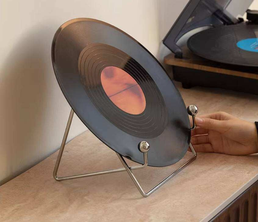 Oak Solid Wood TV Stand with Integrated Storage and Stone Top Panel