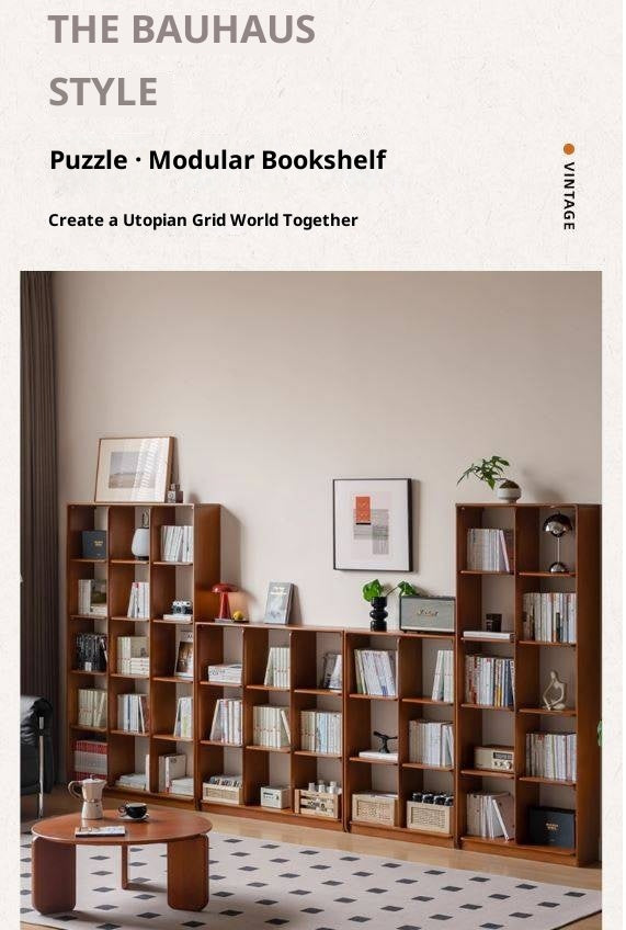 Poplar Solid Wood Antique Style Bookcase