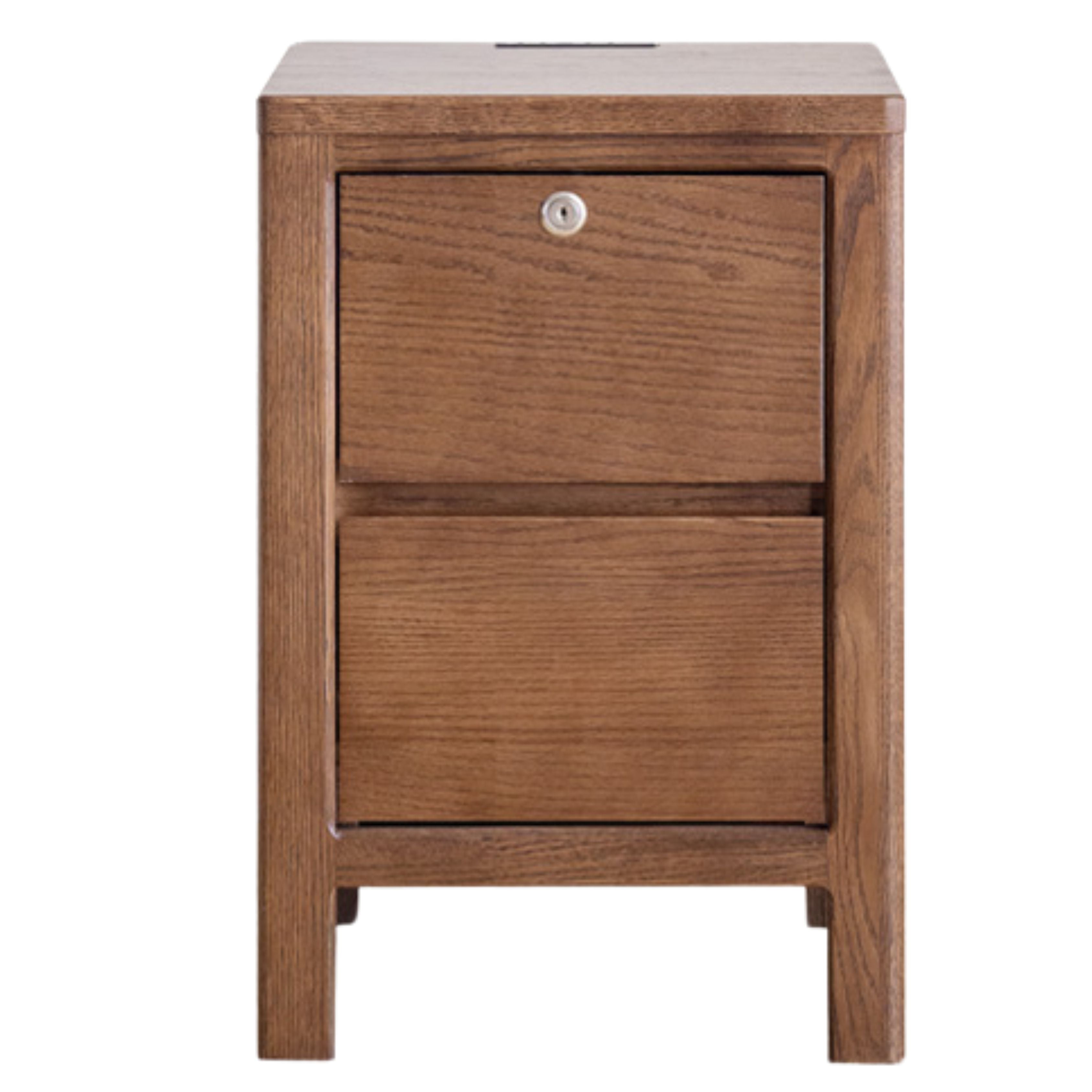 Oak Full Solid Wood Bedside Cabinet