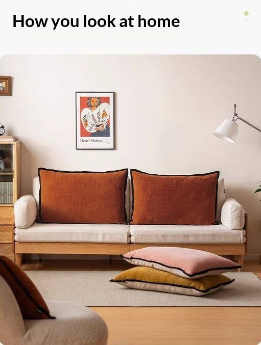 Vintage Style Bed Headboard Pillow with High Backrest Support