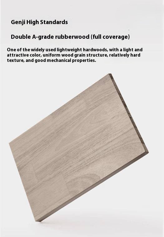 Solid Rubberwood Rock Board Dining Table