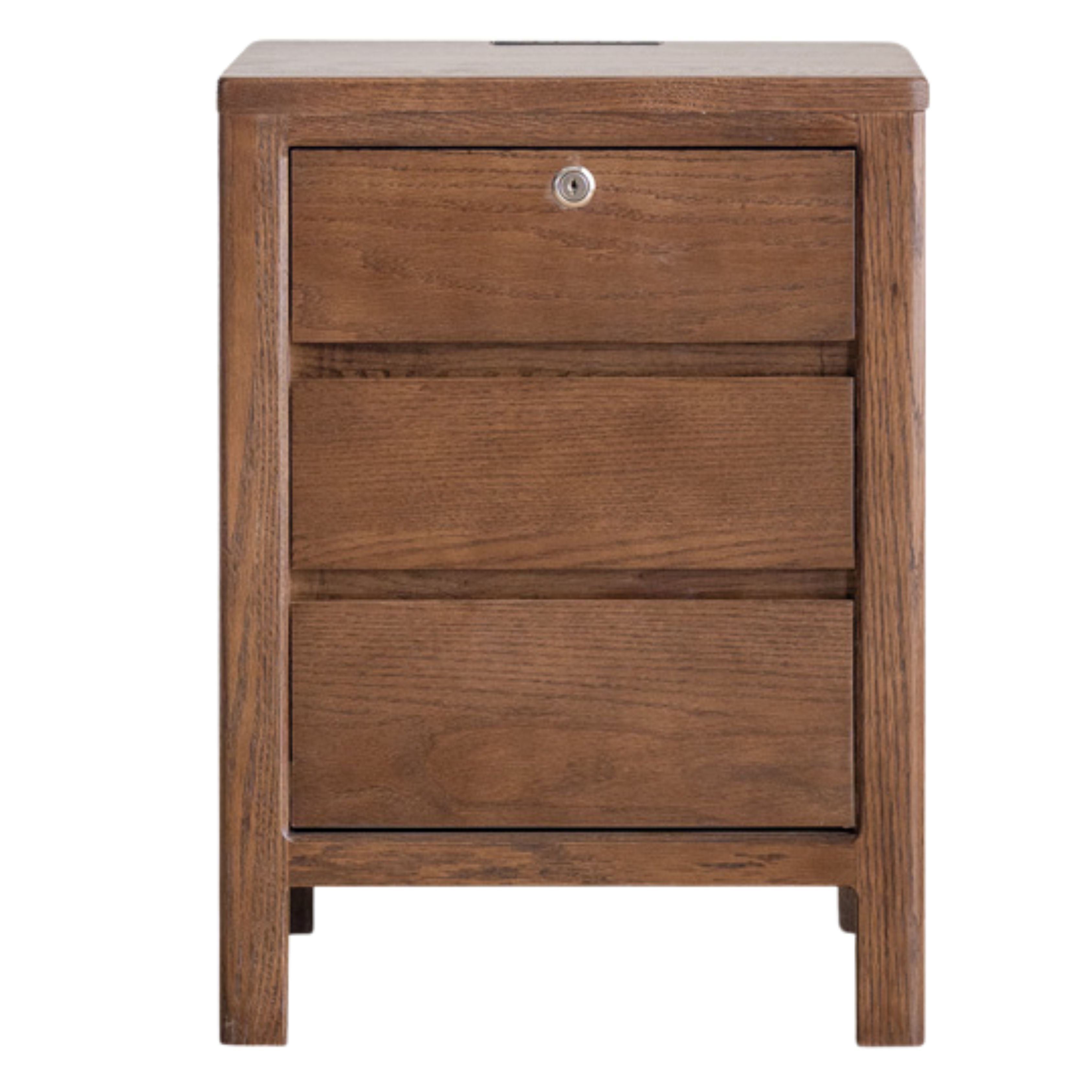 Oak Full Solid Wood Bedside Cabinet