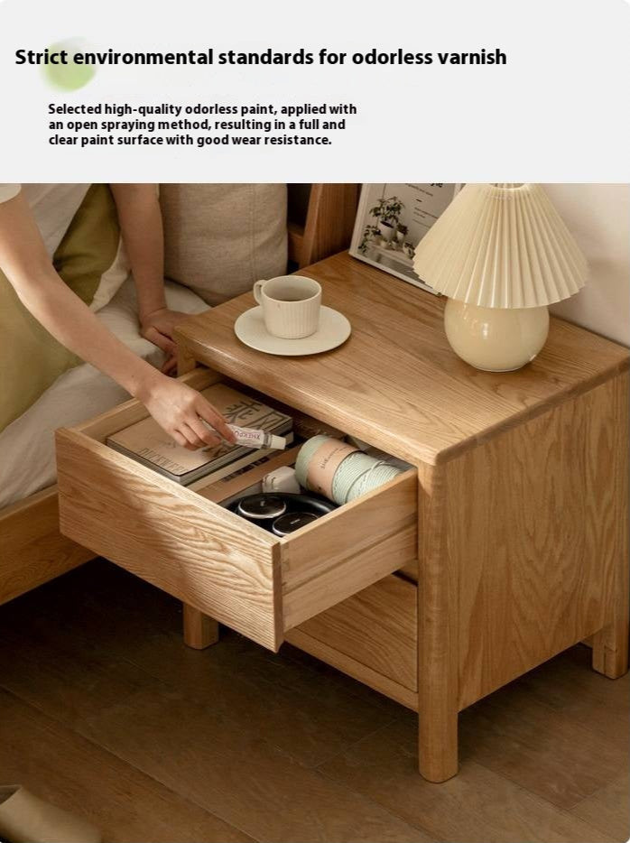 Oak Solid Wood Nordic Nightstand