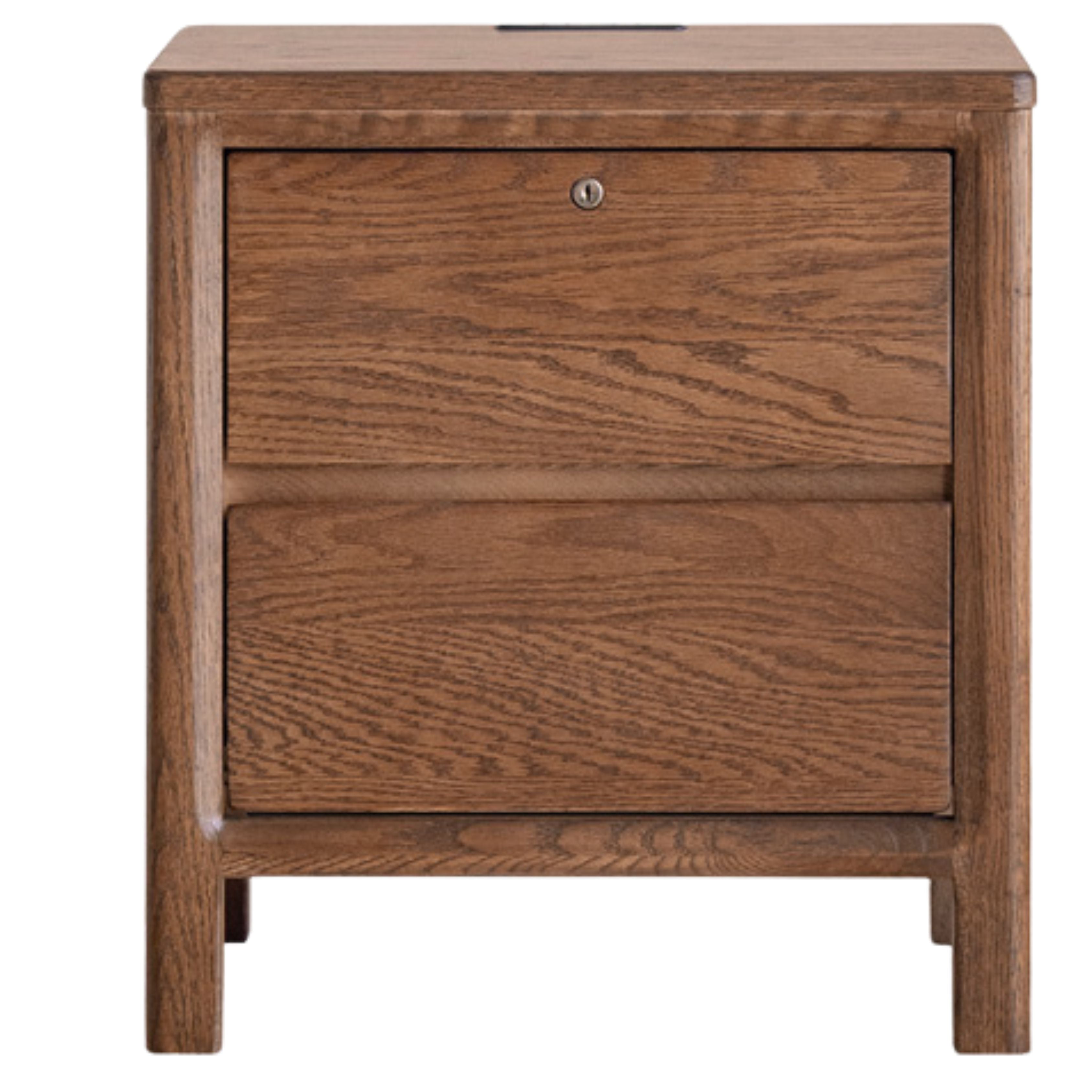 Oak Full Solid Wood Bedside Cabinet