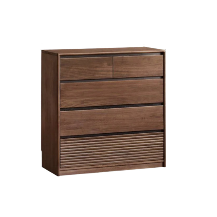 Black Walnut Solid Wood Italian Light Luxury Drawer