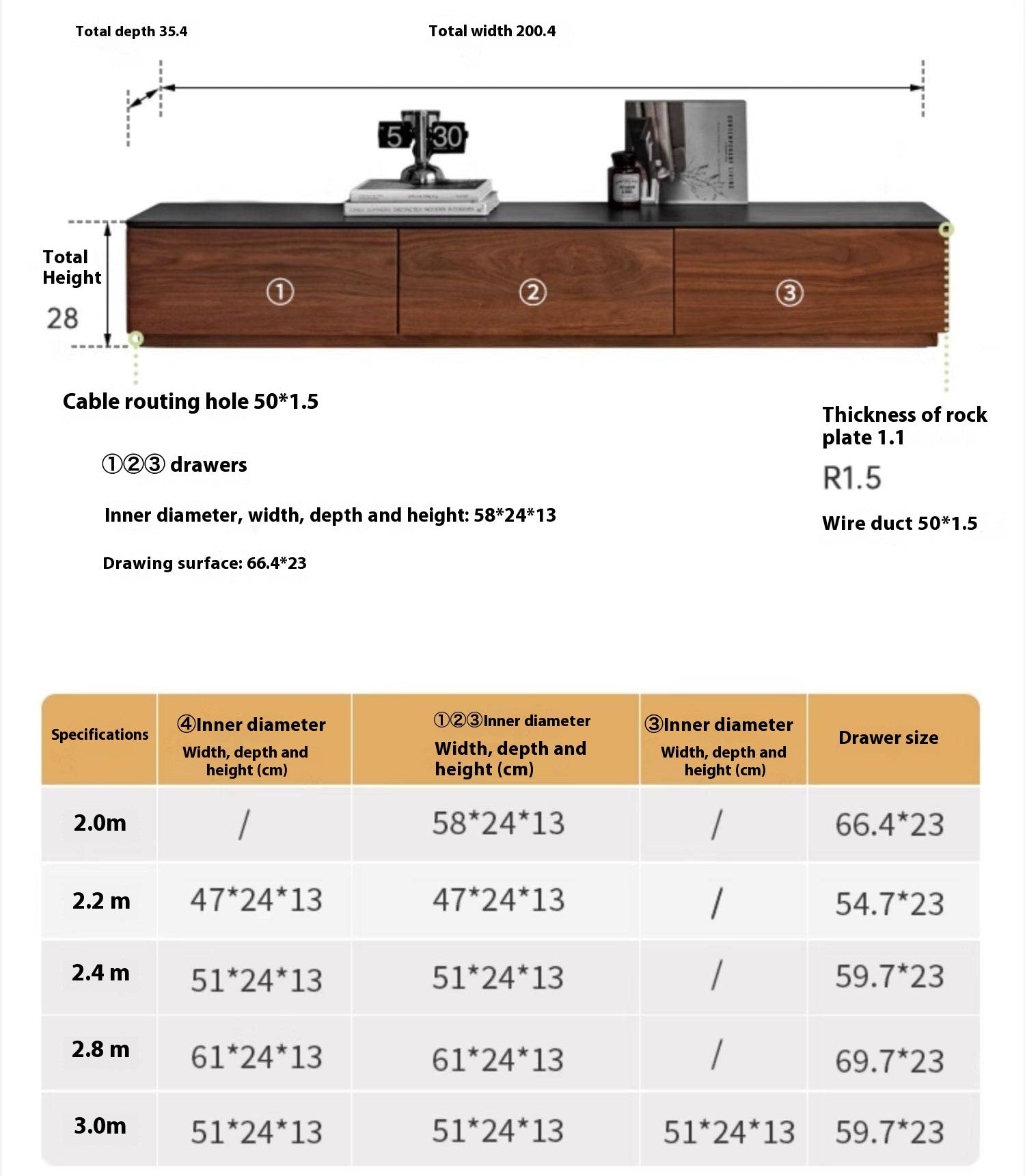 Oak, Tulip Tree, Poplar, Black Walnut Solid Wood TV Stand