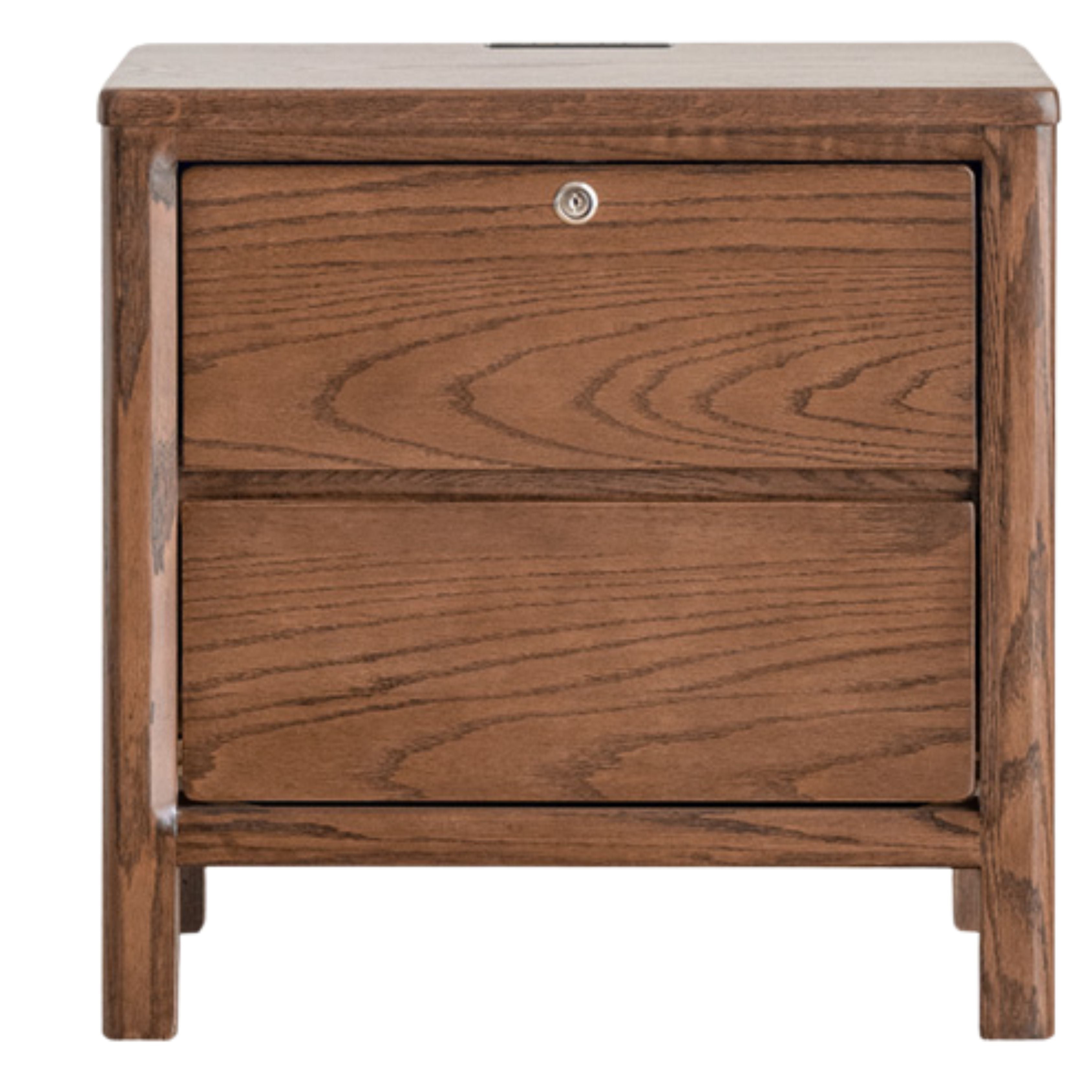 Oak Full Solid Wood Bedside Cabinet