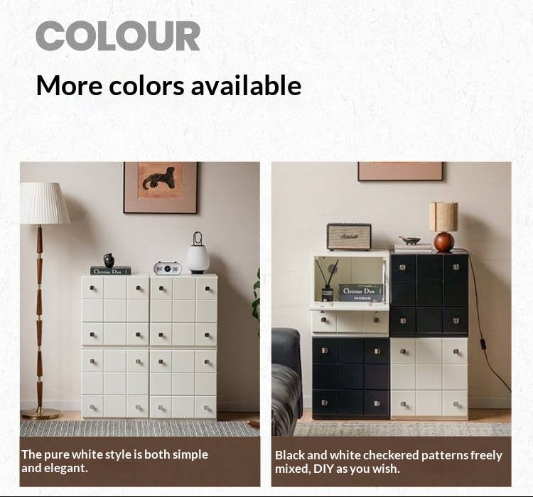 Solid RubberWood Retro Style Side Cabinets
