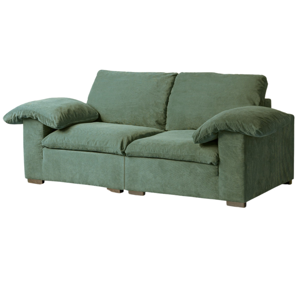 Fabric Corduroy Sofa Retro